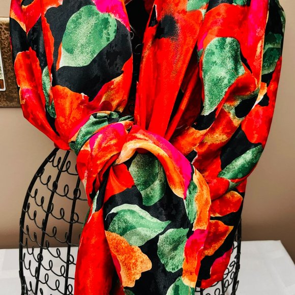 Artificial Silk Women Scarf - Picture 3 of 7